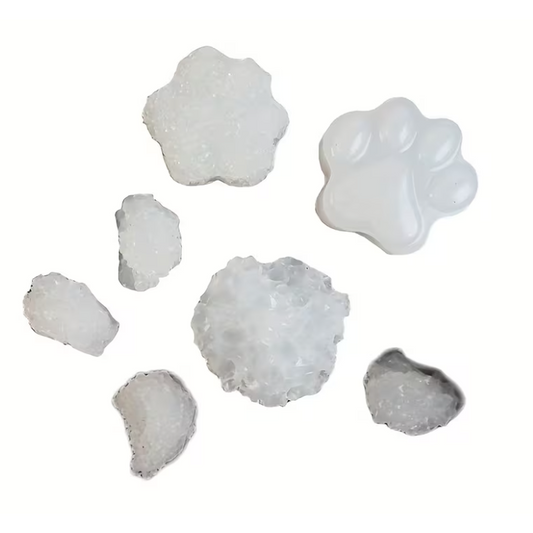 Dog paw - crystals silicone mold