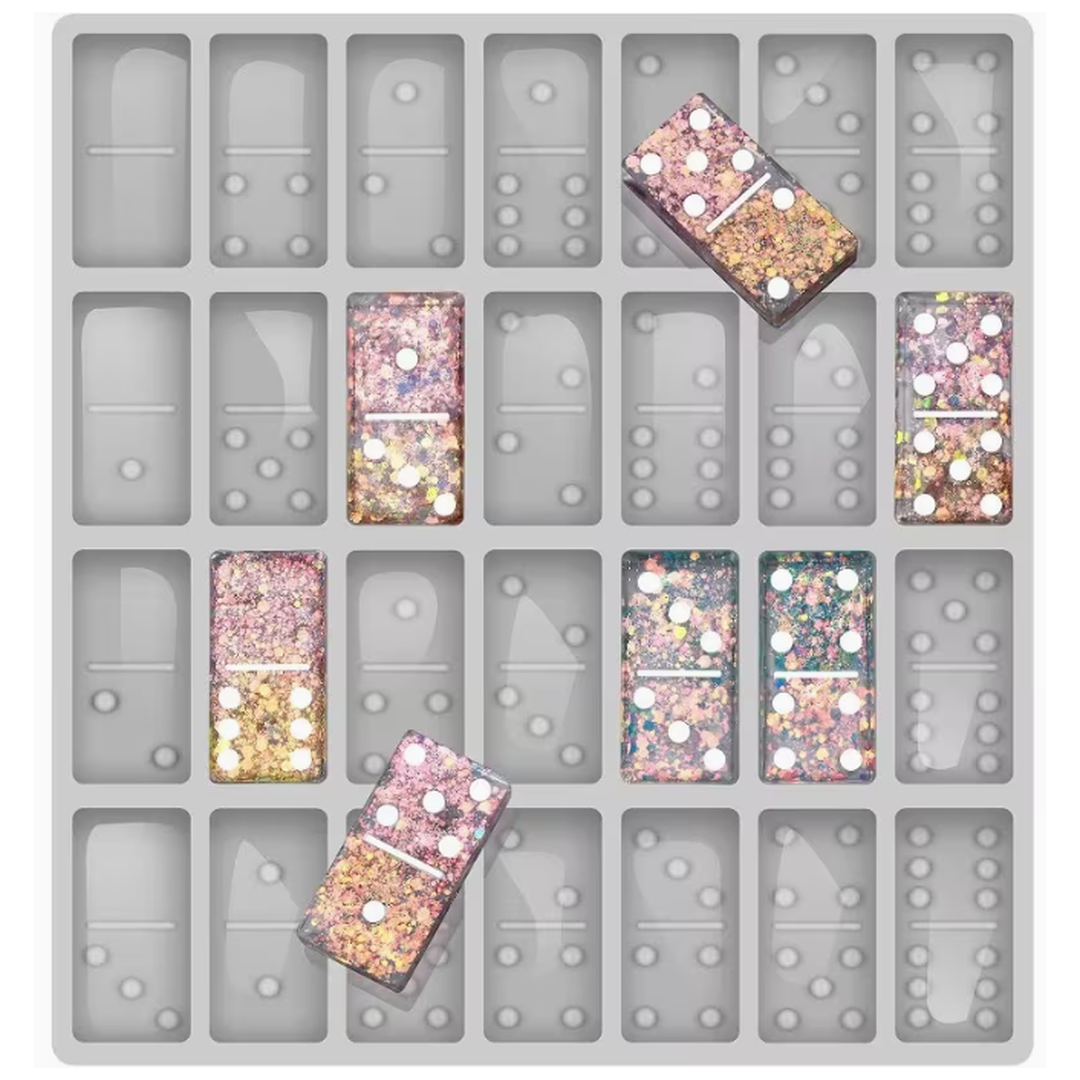 Domino set silicone mold